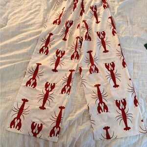 Lobster Print Women's Pants